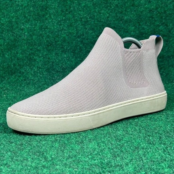 Rothy's Shoes - Rothys Sustainable Knit Chelsea Slip On Ankle Sneaker Women 9 Light Grey White